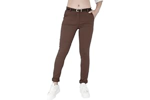 JOPHY & CO. Pantalone Elasticizzato Donna Chino con Cintura (cod. 3008)