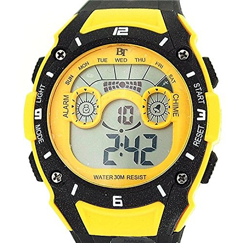 THE OLIVIA COLLECTION Kinder Digital Sport-Chronograph Gelb & Schwarz