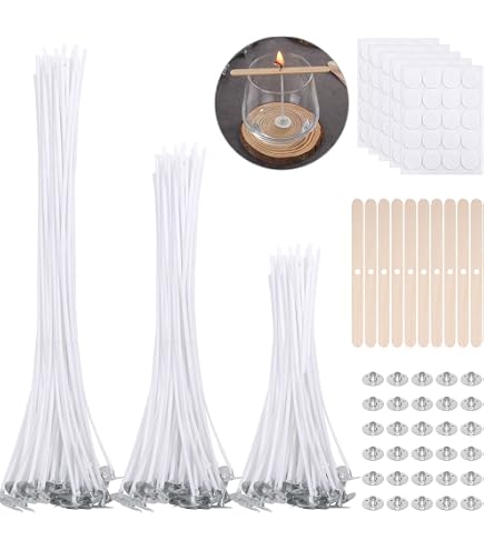 Stoppino In Fibra Di Vetro Bianco Per Candele E Lampade A Olio &ndash; Diametro 1mm-6mm, Kit Ricambio