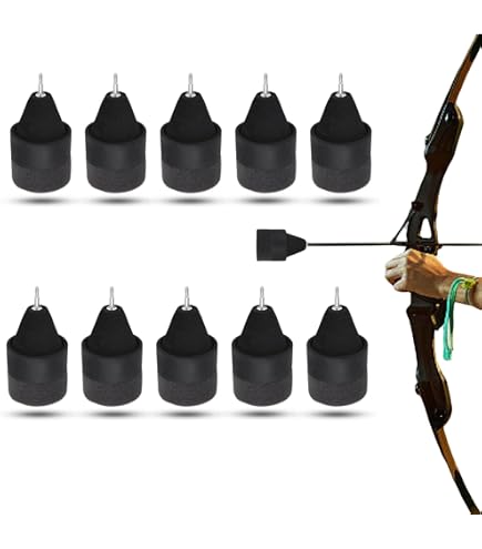 12 Pointes De Flèche En Caoutchouc Souples - Embouts Émoussés De Sécurité 6 Mm - Idéal Pour Entraînement Tir à L'Arc