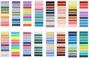 YOUYAYA 3200 Pièces Marque Page Adhesif, 16 Styles Autocollantes D'index Inscriptible Sticky Tabs pour Marqueur de Page D'école de Bureau Marqueur Adhésif