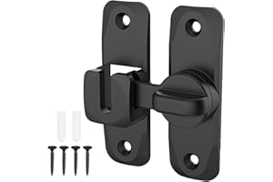 RANYAKE Schiebetürschloss Beidseitig,Türriegel für Schiebetüren 90°/180° Riegelschloss für Scheunen Schiebetür Garten Küchen Fenster