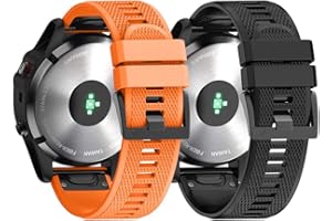 NotoCity Bracelet Fenix 5 Anti-Transpirer à Bandes à Ajustement Rapide 22 mm de Largeur Compatible Garmin Fenix 5/Fenix 5 Plus/Forerunner 935/Approach S60/Quatix 5/Fenix 6/Fenix 6 Pro