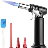 Carehabi Kitchen Torch Lighter Torch Rechargeable Kitchen Flambeator with Safety Lock and Adjustable Flame for Cooking Baking