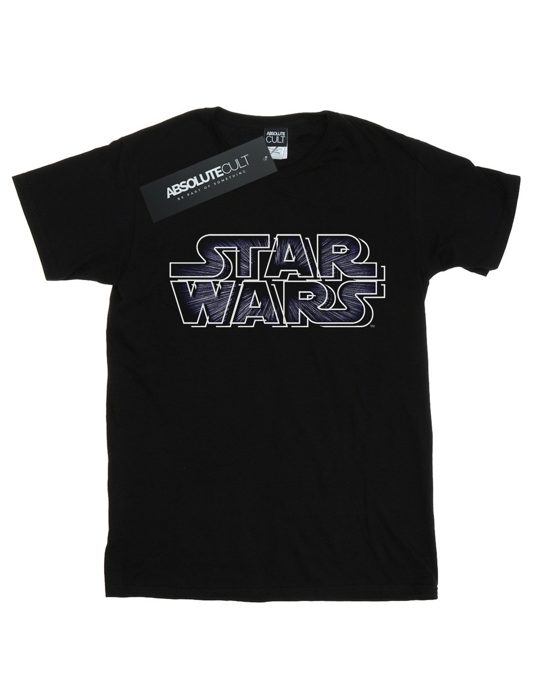 Star-Wars-Damen-Hyperspace-Logo-Boyfriend-Fit-T-Shirt-Schwarz-X-Large
