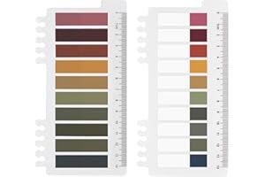 ‎ORDINATE Ordinate 200 Stück Haftstreifen-Set: Haftmarker, Film Textstreifen, Klebezettel, Klebemarkierungen, Kleine Fahnen, Haftnotizen, Tabs und beschreibbare Etiketten (G-400 Stücke Dunkel - 2 Stil)