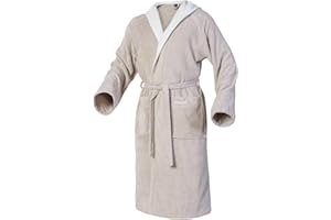 Mount Swiss Bademantel Damen Herren ARBON mit Kapuze aus edler Baumwolle I Morgenmantel flauschig I Frottee I Kimono mit Farb- & Größenauswahl S - 8XL I Bath-Robe Öko-Tex Standard 100