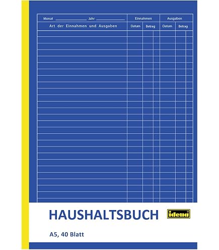 Produktbild von AVERY Zweckform 201 Haushaltsbuch – A5, 36 Blatt, Mit Jahresübersicht – Weiß, Für Deine Finanzplanung Zu Hause
