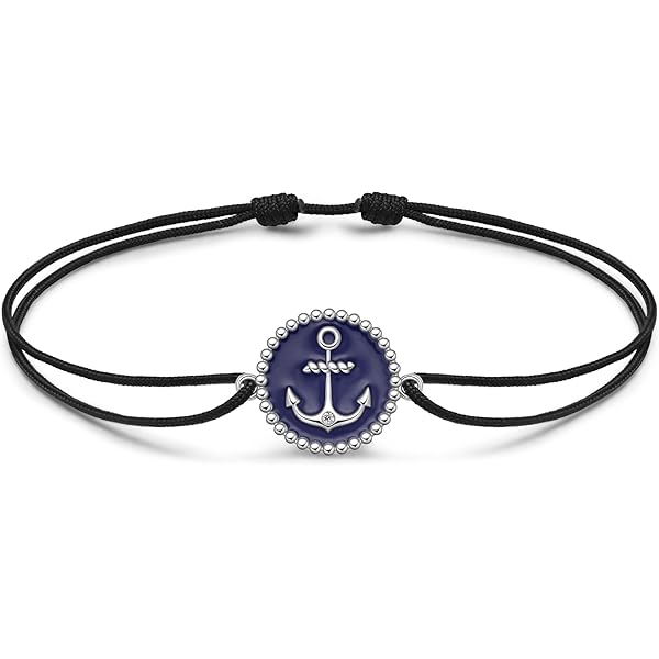 Cavigliera Corda Argento 925 J.Endéar - Regolabile Con Ciondolo Bussola | Impermeabile Per Estate - Foto 9