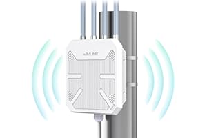 AX3000 Lange Reichweite Outdoor WiFi 6 Mesh WLAN Repeater, WN573HX3 Dualband 3000Mbit/s Gigabit PoE Access Point (AP)/WLAN Verstärker Aussenbereich (4x8dBi Antennen, IP67 Wetterfester, +256 Geräte)
