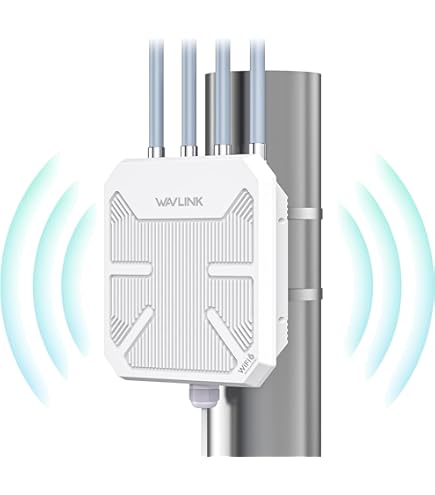FLASHOWL WiFi-repeater voor gebruik buitenshuis Wi-Fi Range Extender AC600 Wi-Fi-signaalversterker Weerbestendige WiFi-versterker 2.4G 5 GHz-antennes met high gain 600 Mbps WiFi-brug