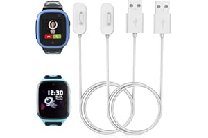 SNYEEST 2-Stück Magnetisches Ladekabel Kompatibel mit Xplora X5 / X4, Tragbares USB-Kabel Ersatz Ladegerät Charging Cable für X5 Play /4,Weiß & Weiß