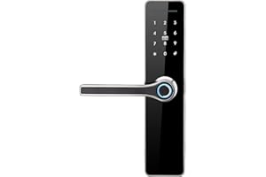 HAIFUAN H5800 Stainless Steel Digital Fingerprint Door Lock, Unlock with Fingerprint, Code, Card,Key (Left Hand Doors Only)