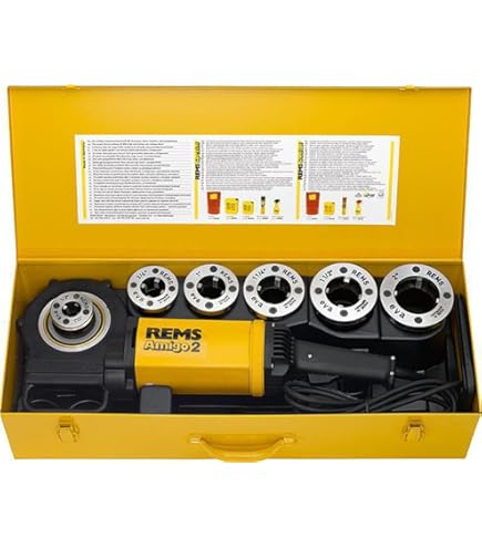 Set Filiere Per Tubi Idraulici 7 Pezzi Con Prolunga - 1/4