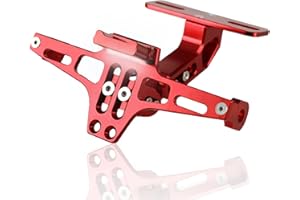 LKV Universel Support de plaque d'immatriculation LED réglable Support CNC Aluminium Motocross