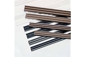 M&S Reptilien Glass Guiding Profile for 4 mm Glass, Bottom Denomination 1 m, White