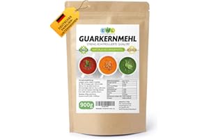 ‎EWL NATURPRODUKTE EWL Naturprodukte Guarkernmehl 900g, Verdickungsmittel Bindemittel E 412 3.500 cps Carb Guar Gum, in Deutschland kontrolliert und abgefüllt