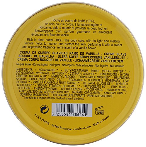 L 'Occitane Ultra Soft Body Cream Vanilla 100 ml