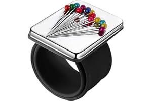 YSTrillion Magnetic Alfileteros Costura,Cojín de Costura Magnético,Cojín de alfiler Cuadrado Soporte Magnético con Pulsera para Costura y Manualidades