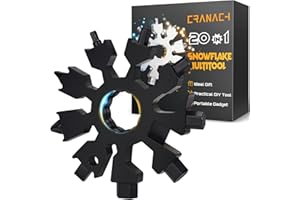 CRANACH Cadeau Homme Original Outil Multifonction - Idee Cadeau Homme Noel Flocon Multi Outil 20 en1, Cadeau Homme Papa Original Utile Idée Cadeau Gadget Insolite, Cadeau Saint Valentin, Cadeau Fete Des Peres