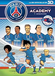 jaquette livre Paris Saint-Germain Academy T01 en 3D