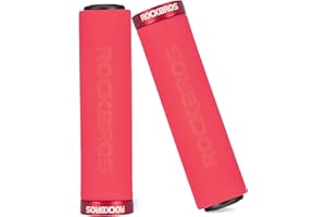 ROCKBROS Puños para Bicicleta MTB BMX Ciclismo, Puños Manillar de Espuma Antideslizantes 22,2 mm