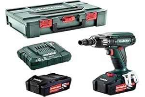 METABO 602205500 - Atornillador impacto motor sin escobillas a batería 18V 2x 4,0Ah Li-Ion SSW 18 LTX 400 BL 1:2in con maletín