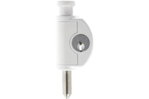 Abus Ftr42 W Al0125 Serratura con Blocco, Blocco Finestre con Chiavistello In Acciaio Inox, Chiusura a Chiave, Livello di Sicurezza: 4, 56906, 24 Mm, Bianco
