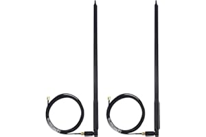 Kaunosta High Gain 22dbi WIFI Router Universal Omni-Direccional Antena 2pcs & 10ft RP-SMA Cable de extensión Macho a Hembra 2pcs para Wireless Network Router, PCI/PCIe Card, USB Adapter, IP Camera