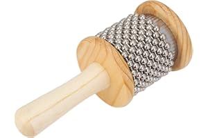 CUQUE Percussion Instruments, Musical Instruments For Adults, mini Cabasa, 6.3 * 2.6inch Wooden Instruments Percussion Instruments for musical education, training, Teaching supplies