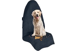 AnJeey Housse de Siege Avant Voiture Universelle, Imperméable, Antidérapante et Absorbant Sueur, Lavable en Machine Fait de Serviette Confortable, Couvre/Protection Auto Idéales pour Fitness
