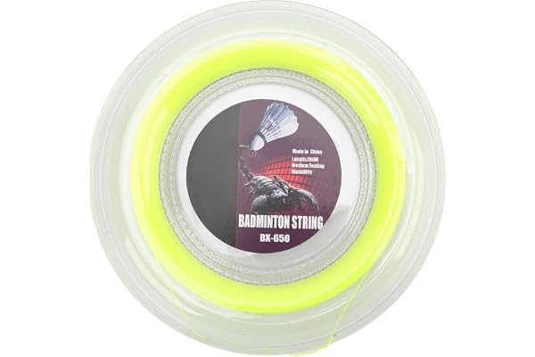 Badminton racket sträng 0,72 mm 200 m racket trådrulle för amatör daglig träning fluorescerande
