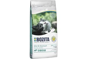 Bozita Diet & Stomach Katzentrockenfutter mit Elch – 2 kg – getreidefreies Trockenfutter für sensible erwachsene Katzen – 34 % Protein, 10 % Fett – ohne Zucker & Gentechnik – leicht verdaulich