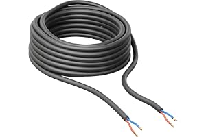 ledscom.de Utomhusledning, 25 m, svart, 2 x 1 mm², H05RN-F