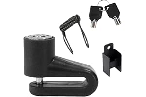 KOAHDE Cadena Antirrobo Moto Disco,Pinza Antirrobo Candado,Cerradura de Moto con Marco,Candado Moto Disco,Candado de Seguridad de Freno de Disco,Seguro de Disco para Moto,Universal Motos Scooters Bicicletas