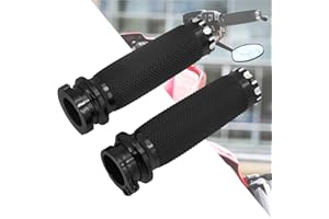 HDBUBALUS Motorcycle Handlebar Grip 1" 25mm CNC Fit for Harley Touring Dyna Softail Sportster XL883