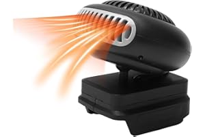 Masyrt Chauffage d'appoint portable 170 W – 18 V batterie, 2 vitesses, ventilateur électrique chantier BL1815/BL1820/BL1530/BL1840/BL1850