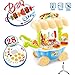 Produktbild LONGLOVE Kinder Simulation Multi-Funktions-Elektro-Mini-BBQ-Grill Küchenutensilien Spielhaus Trolley-Spielzeug-Set (Gelb)