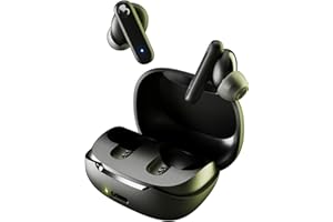 Skullcandy Smokin' Buds Auriculares In-Ear Inalámbricos, 20 h de Autonomía, 50 % de Plásticos Renovables, Micrófono, Compatibles con iPhone Android y Dispositivos Bluetooth - Negro