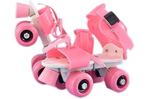 LEGENDTECH Thorityau Roller Skates, Double Row Roller Skates, Adjustable, 4 Wheels Children’s Skates For Beginners, Safety Buckle System And Reinforced Straps,Breathable, For Boys And Girls