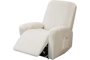 KMQRDZi Funda de sillón para sillón de relax, funda de sofá elástica dividida todo incluido, funda de sofá para sillón relax, 4 piezas, lavable, funda de sofá C/hiva s, resistente a la abrasión y a