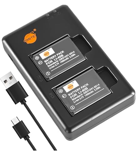 vhbw 3x Battery Compatible with Canon PowerShot SX430 IS Camera (500mAh