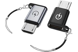 Liaoan USB C auf Micro USB Adapter, unterstützt 18W Schnellladung, für USB C Buchse auf Micro Stecker Adapter (2), Nicht für Kopfhörer