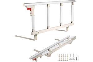 Hlieeosfcn Barrière de lit pour Personnes Agées,Barrière de lit Sécurité Protection Poignée, Barrière de Protection pour Handicapé Hospitaliers, handicapés et Enfants avec Barre Rails d'appui