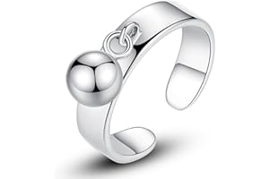 VIKI LYNN Zehenring für Damen, 925er-Sterlingsilber, hypoallergen, verstellbares Band, offener Fußring, Sterling Silber, einfach