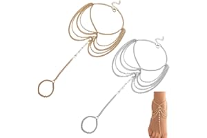 OPIURVY 2 PCS cavigliera donna, Cavigliera bohémien da spiaggia, a strati, dorata, con anello per dita dei piedi, accessorio estivo, Per piedi nudi, gioiello per donne, adolescenti, ragazze (Oro + Argento)