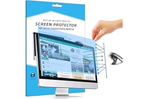 FiiMoo Rimovibile 23.8 Pollici Anti Luce Blu Filtro a Schermo, Filtro antiriflesso Protezione per Gli Occhi Proteggi Schermo per Computer/Monitor 23.8" (16:9)
