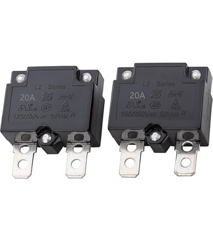jiaruixin 2Pcs 7A 125/250Vac 50Vdc Automatic Reset Relay Fuse