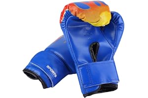 Boxningshandskar barn, barnlåda, handskar, kickboxning, sparring, boxningssäck, träningshandskar för barn 3 till 12 år, muay