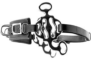 Reitsport Amesbichler AMKA 3 Anneau baroque Hackamore Flexi avec costumes en acier inoxydable et 3 anneaux sur le nez